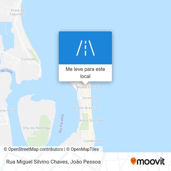 Rua Miguel Silvino Chaves mapa