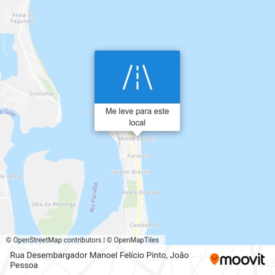 Rua Desembargador Manoel Felício Pinto mapa