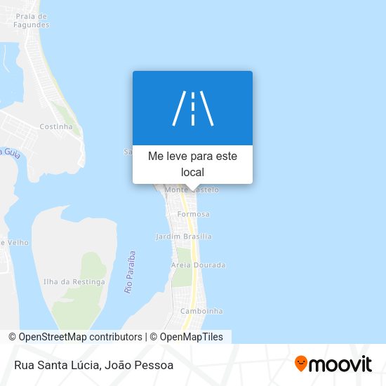 Rua Santa Lúcia mapa