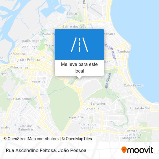 Rua Ascendino Feitosa mapa