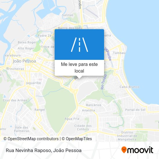 Rua Nevinha Raposo mapa