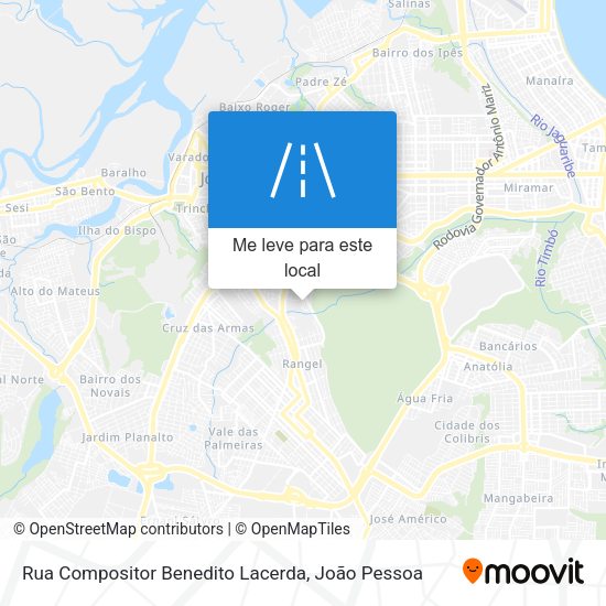 Rua Compositor Benedito Lacerda mapa