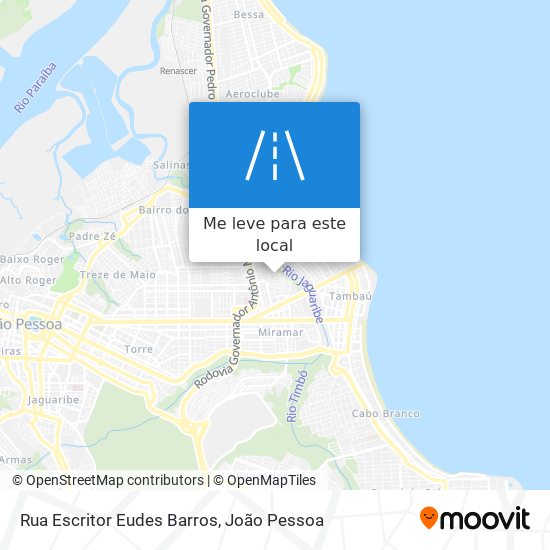 Rua Escritor Eudes Barros mapa