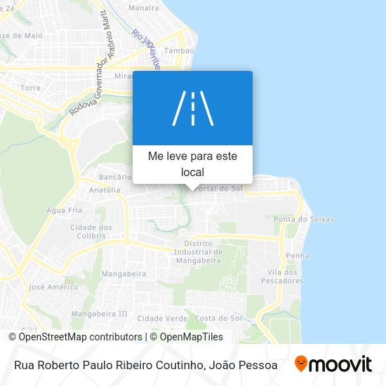 Rua Roberto Paulo Ribeiro Coutinho mapa