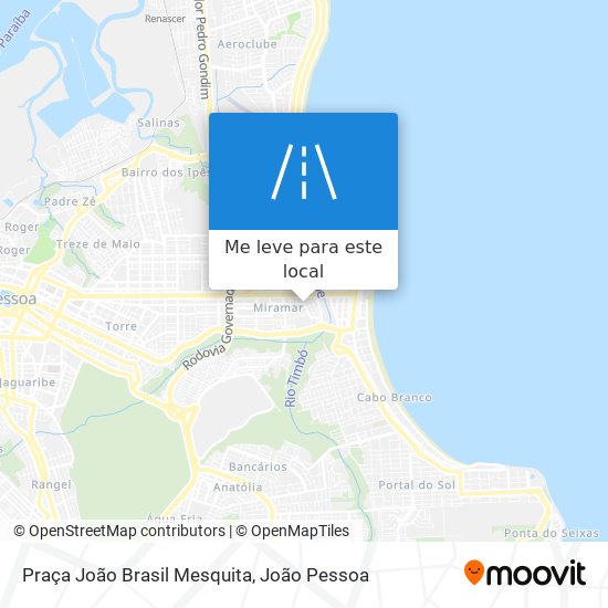 Praça João Brasil Mesquita mapa