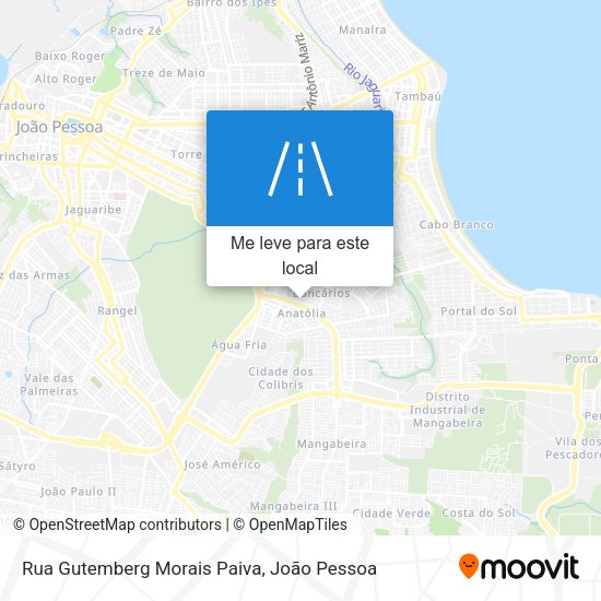 Rua Gutemberg Morais Paiva mapa
