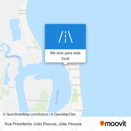 Rua Presidente João Pessoa mapa