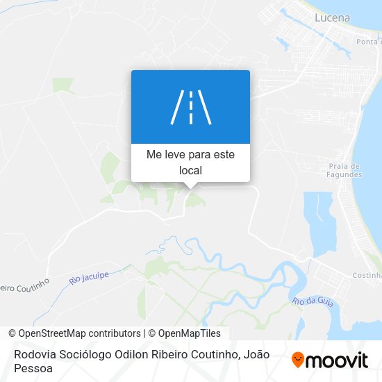 Rodovia Sociólogo Odilon Ribeiro Coutinho mapa