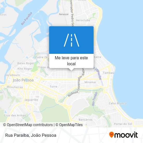 Rua Paraíba mapa