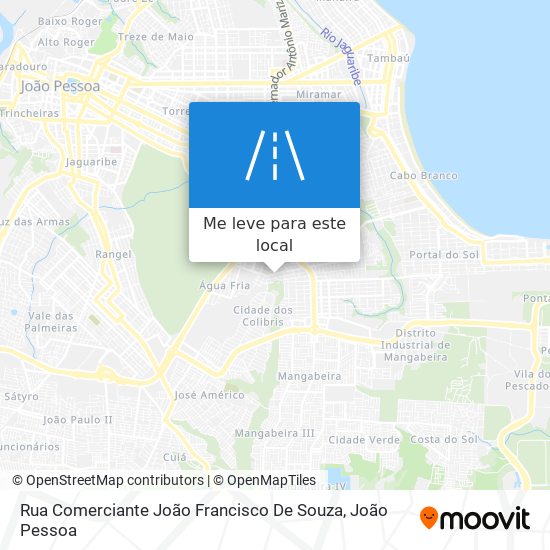 Rua Comerciante João Francisco De Souza mapa