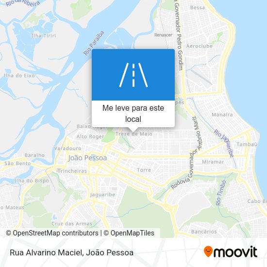 Rua Alvarino Maciel mapa