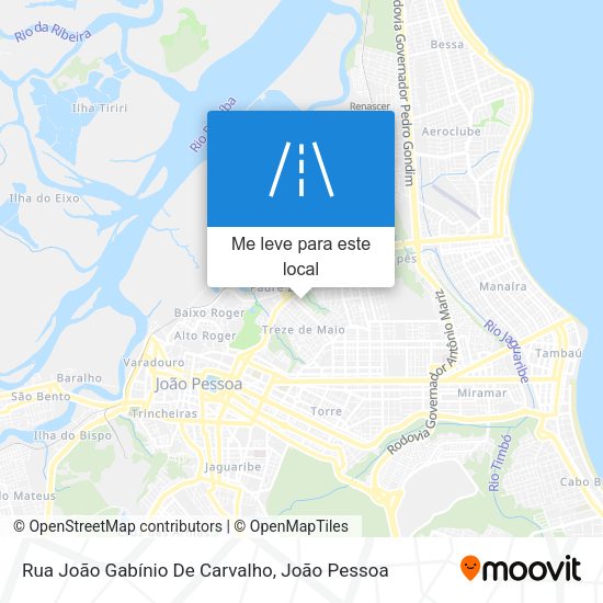 Rua João Gabínio De Carvalho mapa