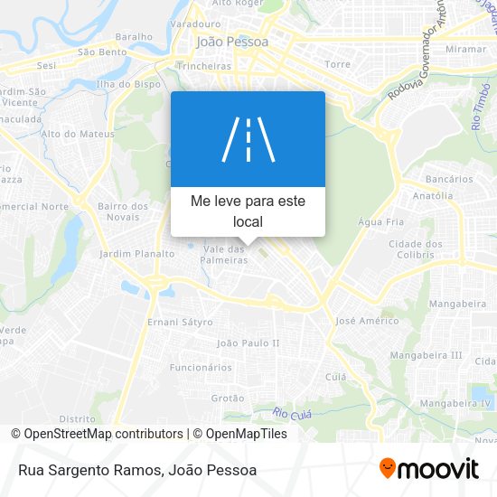 Rua Sargento Ramos mapa