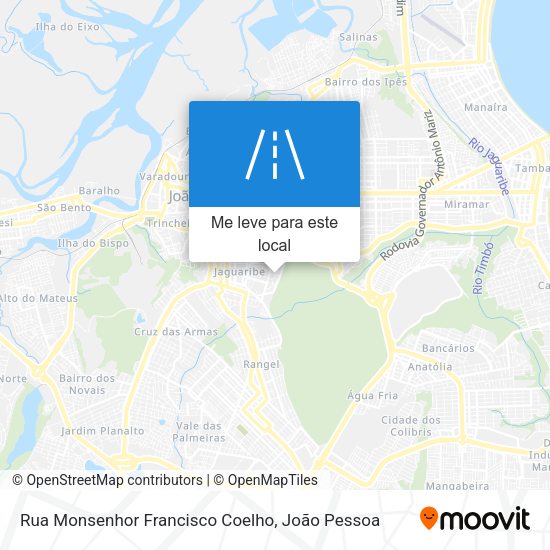 Rua Monsenhor Francisco Coelho mapa