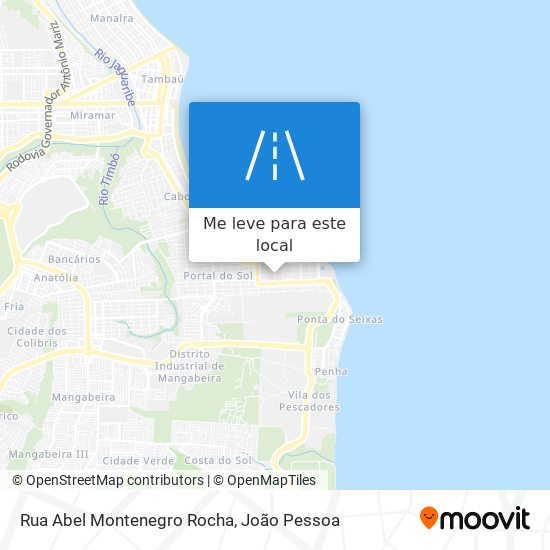 Rua Abel Montenegro Rocha mapa