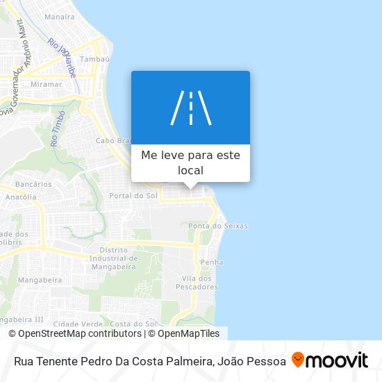 Rua Tenente Pedro Da Costa Palmeira mapa