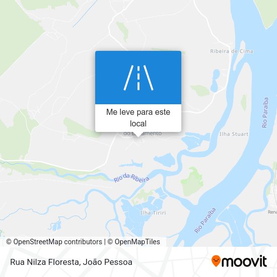 Rua Nilza Floresta mapa