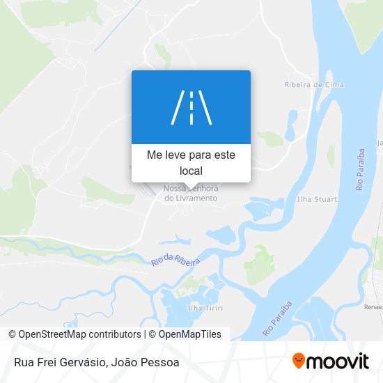 Rua Frei Gervásio mapa