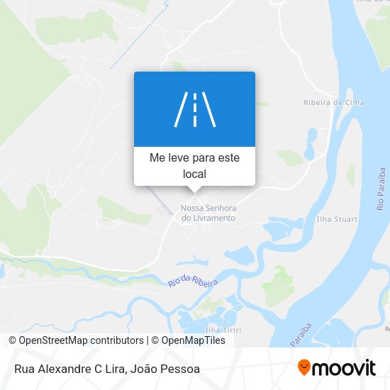 Rua Alexandre C Lira mapa