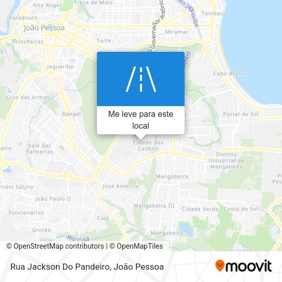 Rua Jackson Do Pandeiro mapa