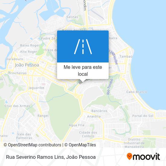 Rua Severino Ramos Lins mapa