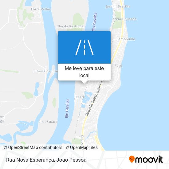 Rua Nova Esperança mapa