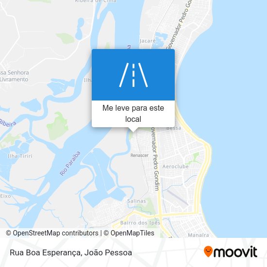 Rua Boa Esperança mapa