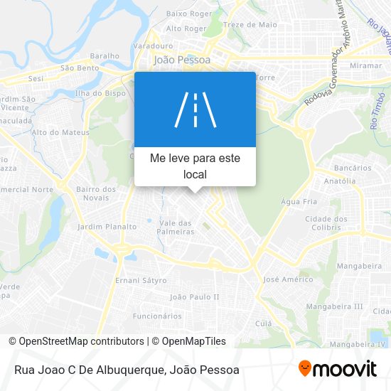 Rua Joao C De Albuquerque mapa