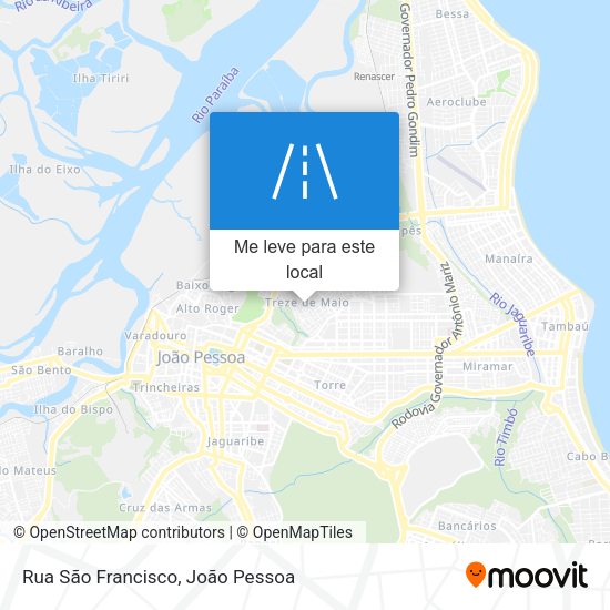 Rua São Francisco mapa