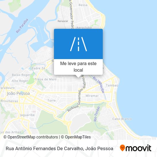 Rua Antônio Fernandes De Carvalho mapa