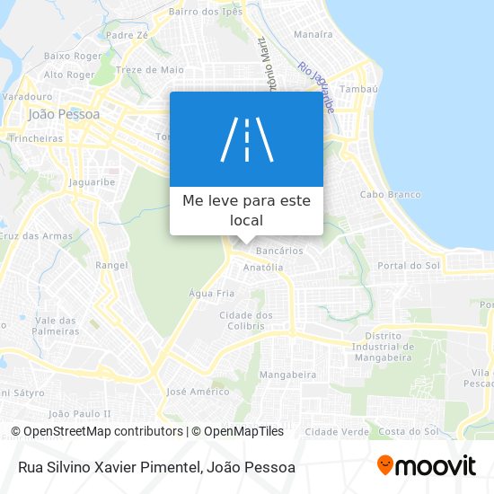 Rua Silvino Xavier Pimentel mapa