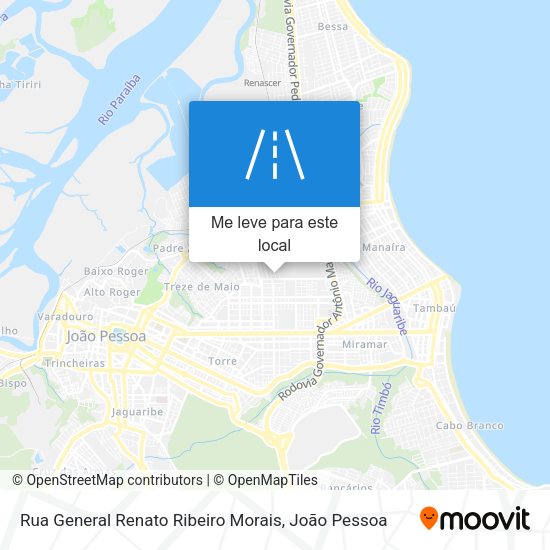 Rua General Renato Ribeiro Morais mapa
