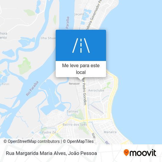 Rua Margarida Maria Alves mapa