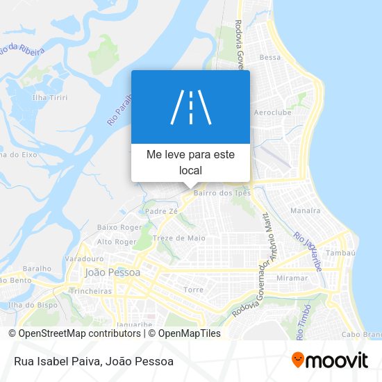 Rua Isabel Paiva mapa