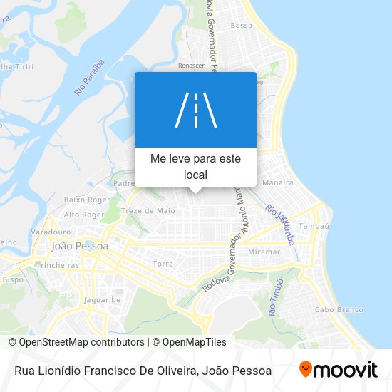 Rua Lionídio Francisco De Oliveira mapa