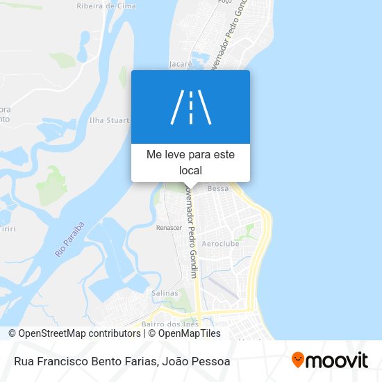 Rua Francisco Bento Farias mapa