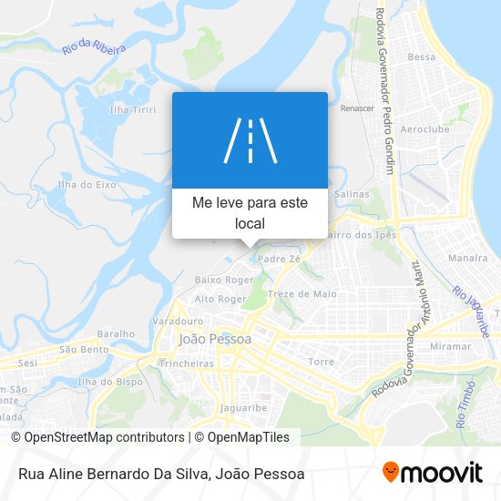 Rua Aline Bernardo Da Silva mapa