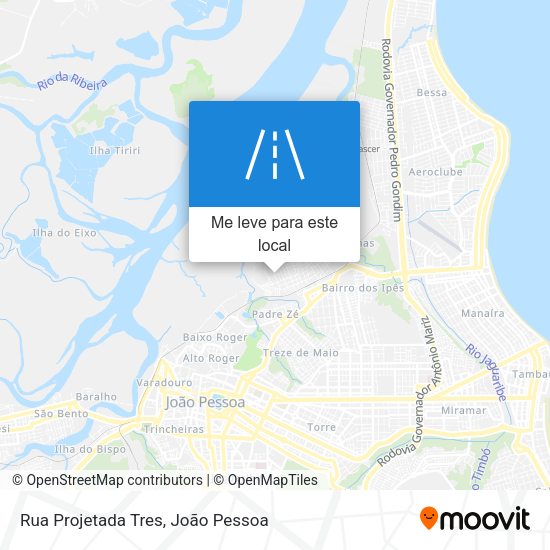 Rua Projetada Tres mapa