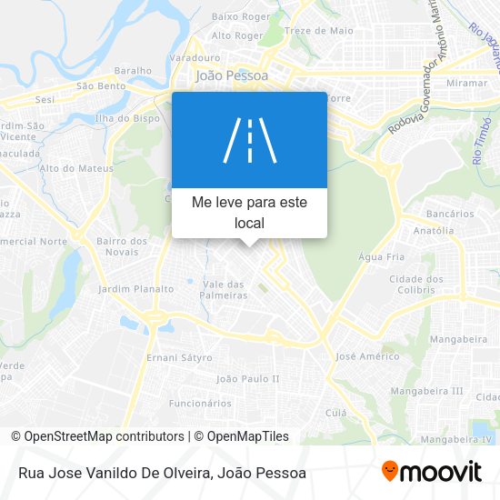 Rua Jose Vanildo De Olveira mapa