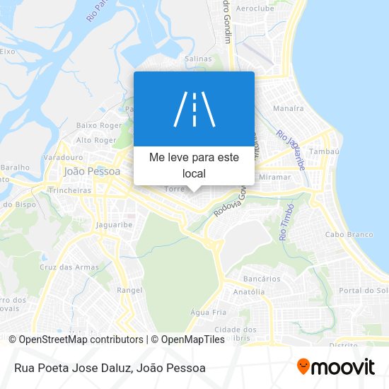 Rua Poeta Jose Daluz mapa