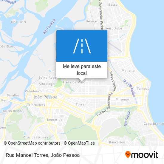 Rua Manoel Torres mapa
