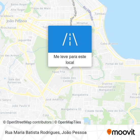 Rua Maria Batista Rodrigues mapa
