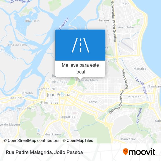 Rua Padre Malagrida mapa