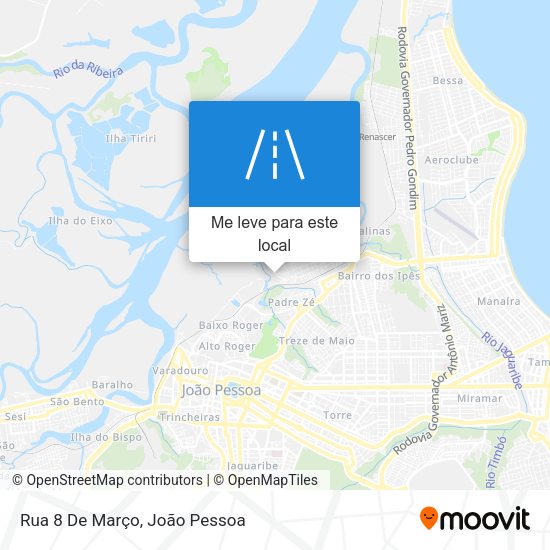 Rua 8 De Março mapa