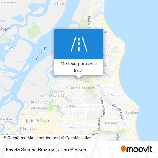 Favela Salinas Ribamar mapa