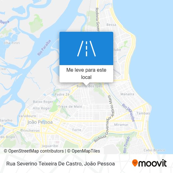 Rua Severino Teixeira De Castro mapa