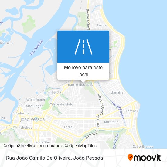 Rua João Camilo De Oliveira mapa