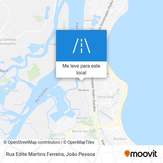 Rua Edite Martins Ferreira mapa