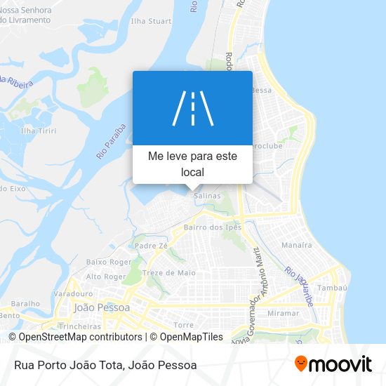 Rua Porto João Tota mapa