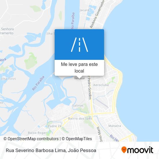 Rua Severino Barbosa Lima mapa